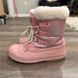 Juicy Couture Pink Glitter Kids Boots